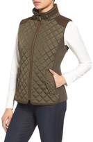 Thumbnail for your product : Gallery Quilted Vest with Faux Suede Trim