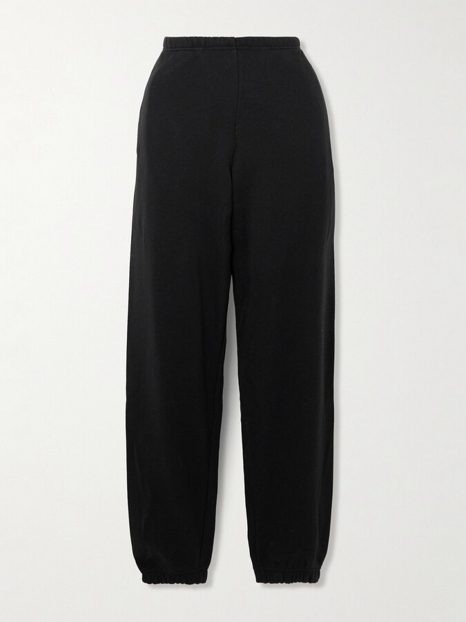 SKIMS - Cotton-blend Fleece Track Pants - Onyx