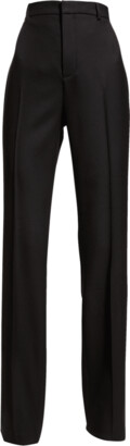 Saint Laurent Wool Slim-Leg Pants