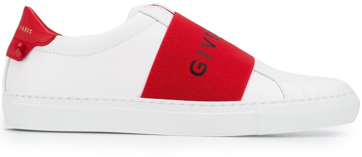 givenchy knot elastic leather trainers