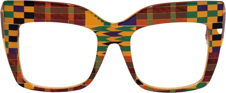Tribal ëyës KA Kente Oversized Cateye Eyeglasses