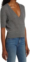Thumbnail for your product : KHAITE Sierra Short-Sleeve Knit Sweater
