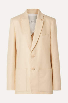 tibi oversized blazer neutral linen shopstyle clothes