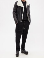 Thumbnail for your product : Rick Owens Drop-seat Cotton-blend Jersey Track Pants - Black