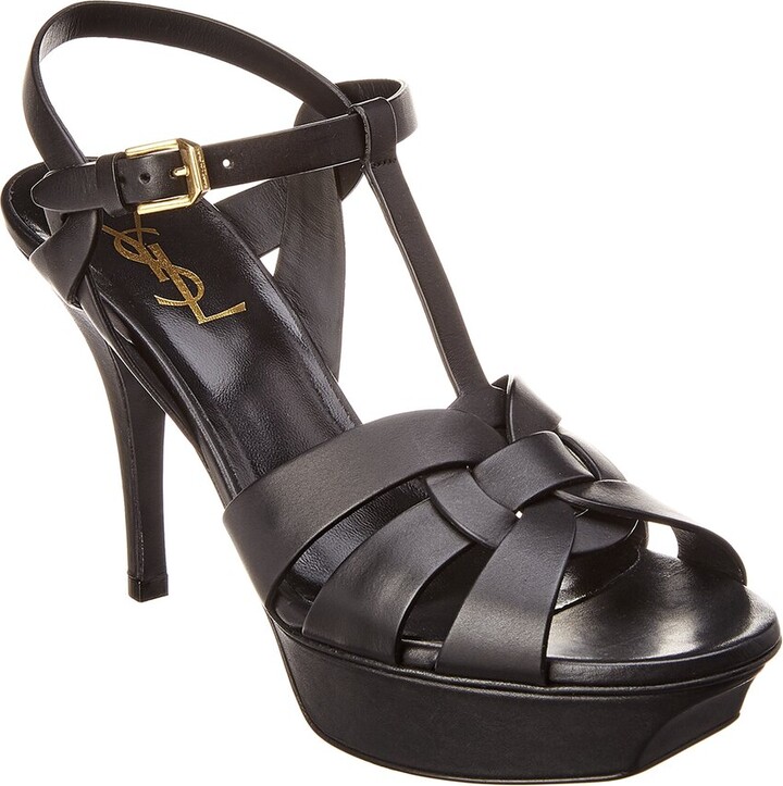 Saint Laurent Black Women's Sandals on Sale with Cash Back | Shop the  world's largest collection of fashion | ShopStyle