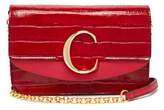 Thumbnail for your product : Chloé The C Mini Leather Clutch Bag - Womens - Red