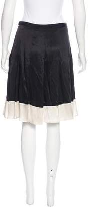 Piazza Sempione Colorblock Knee-Length Skirt