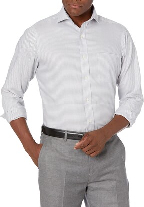 Buttoned Down Men's Classic Fit Cutaway Collar Pattern Dress Shirt