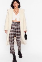 Thumbnail for your product : Nasty Gal Womens Searched Faux Fur and Wide Longline Hooded Coat - White - S