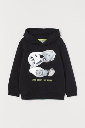 H&M Metallic-motif hoodie