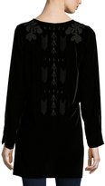 Thumbnail for your product : Johnny Was Holland Embroidered Velvet Tunic