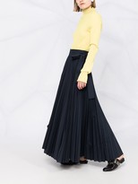 Thumbnail for your product : P.A.R.O.S.H. High-Waisted Pleated Maxi Skirt