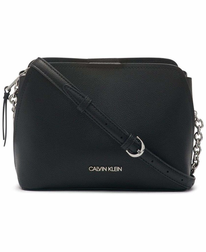 calvin klein melanie pebble satchel
