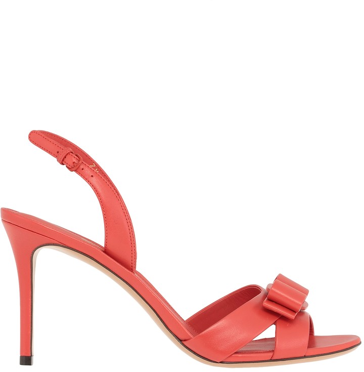 coral colored sandals