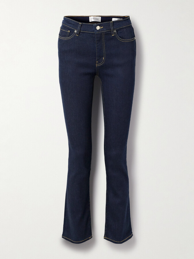 FRAME - Le High High-rise Slim-leg Jeans - Blue