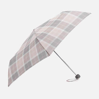 Barbour Women's Portree Umbrella - Pink/Grey Tartan