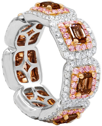 Diana M Fine Jewelry 18K Two-Tone 7.86 Ct. Tw. Diamond Ring