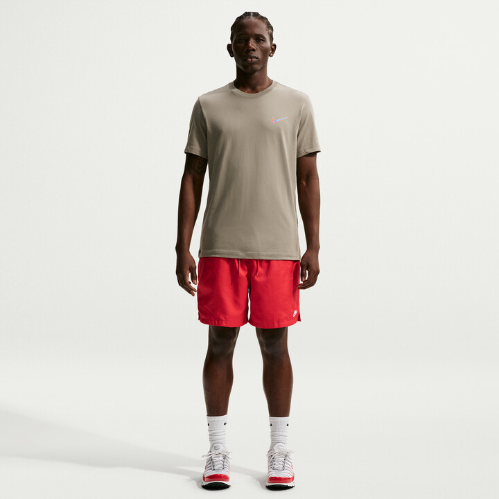 Nike Men's Club Woven Flow Shorts in Red | FN3307-657