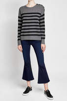 Thumbnail for your product : Vince Striped Cashmere Pullover