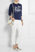Thumbnail for your product : Zoe Karssen See You In Paris appliquéd cotton-blend jersey sweatshirt