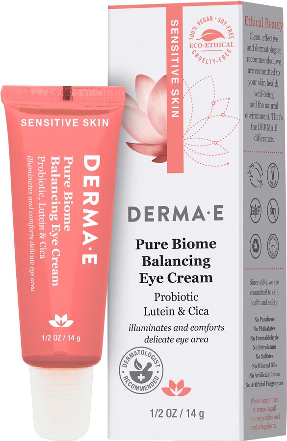 Derma E Pure Biome Balancing Eye Cream 0.5 oz