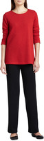 Thumbnail for your product : Caroline Rose Flat Wool-Knit Pants, Women's