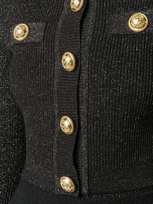 Balmain Ribbed Knit Cardigan