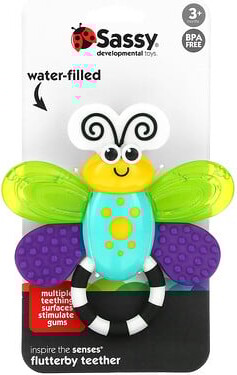 Sassy Sassy, Inspire The Senses, Flutterby Teether, 3 + Months, 1 Count