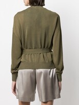 Thumbnail for your product : FEDERICA TOSI V-neck tie-waist cardigan