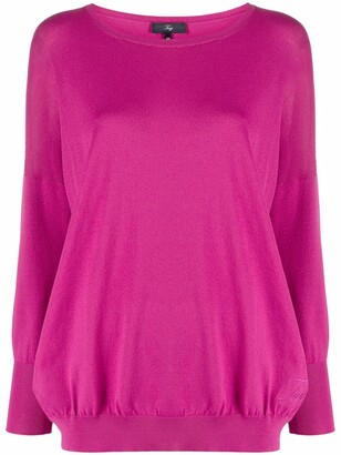 Fay Round-Neck Slouched Top