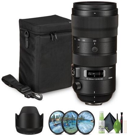 Sigma 70-200mm f/2.8 DG OS HSM Sports Lens for Nikon F Bundle 2