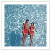 Thumbnail for your product : Getty Images Gallery Photography Tom Kelley - Jumping in Swimming Pool - 25"L X 25"W - Black