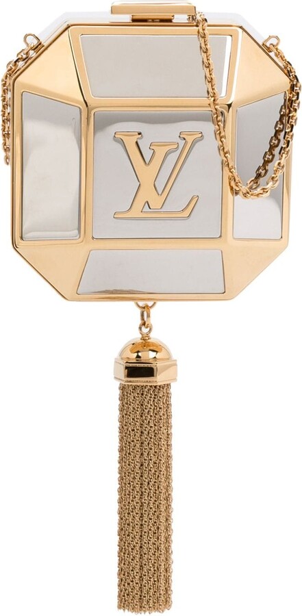 Louis Vuitton Limited Edition Sofia Coppola Clutch and Handbag Mirror in  Gold Metallic Lambskin - SOLD