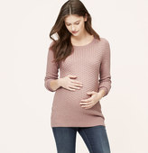 Thumbnail for your product : LOFT Maternity Cross Stitch Sweater