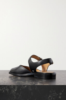 Maison Margiela Tabi Split-toe Leather Slingback Sandals - Black