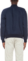 Thumbnail for your product : A.P.C. Teddy Linen Jacket in Navy