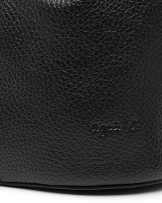 agnès b. Leather Gathered Bucket-Bag