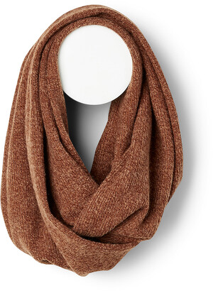 Sanibel Brushed-knit infinity scarf