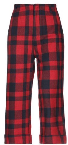 tartan trousers womens red