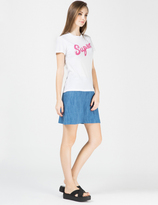 Thumbnail for your product : Lazy Oaf White Super Fitted T-Shirt