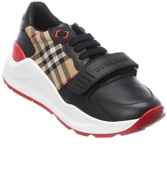 Burberry Vintage Check Canvas & Leather Sneaker - ShopStyle