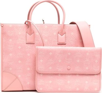 PRELOVED MCM Visetos Pink Leather Shopping Tote Bag 6RMHC9W 030723. ** –  KimmieBBags LLC