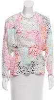 Thumbnail for your product : Tanya Taylor Floral Print Silk Top