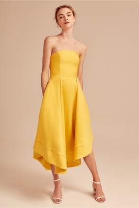 C/Meo Collective MAKING WAVES DRESS yellow