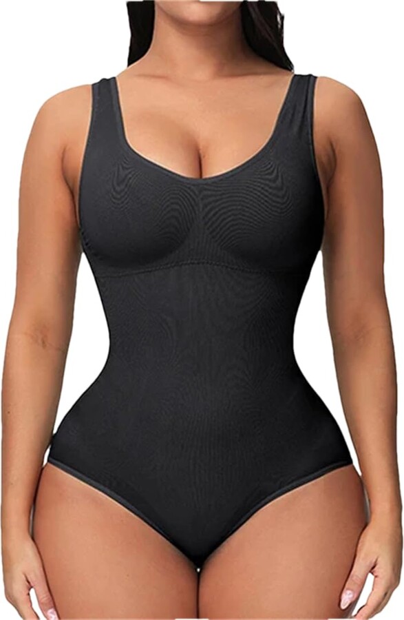 Buy RIBIKA Womens Slimming Bodysuit Tummy Control Seamless Shapewear Full Body  Shaper Corset, Beige 1, Small at