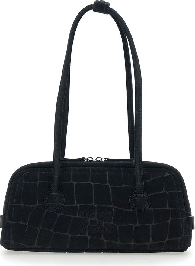 Marge Sherwood Margesherwood Embossed Suede Shoulder Bag