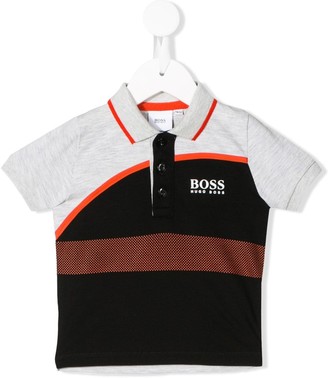 Boss Kidswear Colour Block Polo Shirt