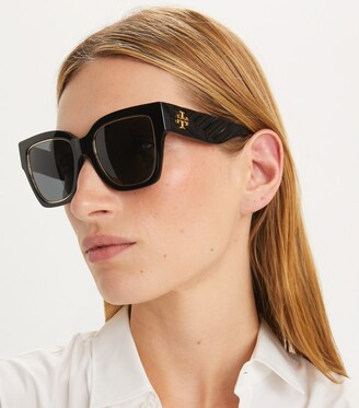 Tory Burch Kira Square Sunglasses - ShopStyle