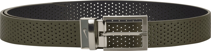 Nike Men's Core Perforated Reversible Belt in Green | 11188A-339