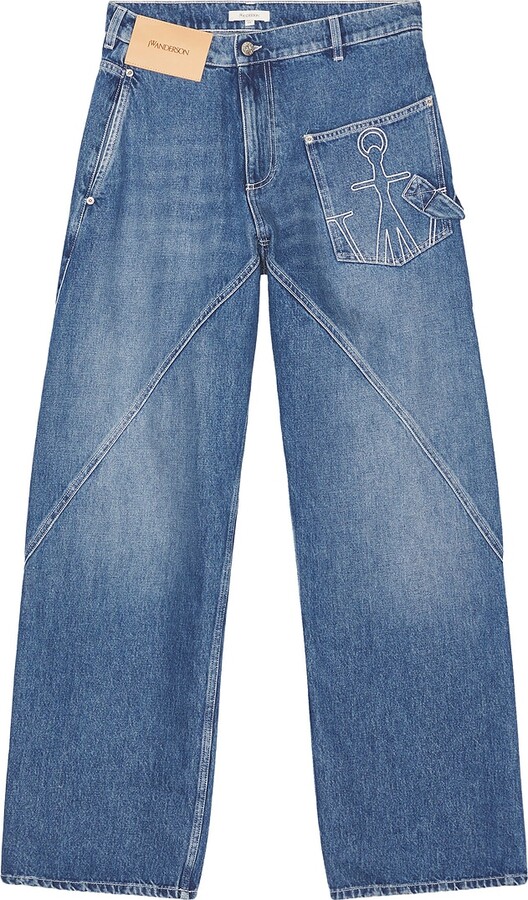 J.W.Anderson Twisted Workwear Jeans in Blue